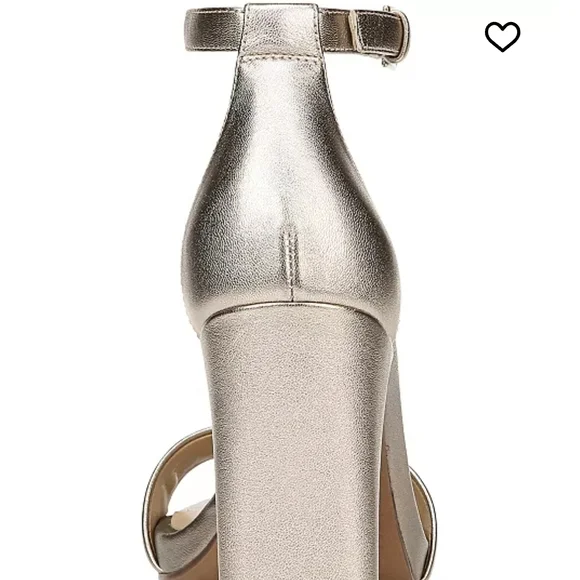 Naturalizer Women's Joy Square Toe Ankle Strap Dress Sandals In LIGHT BRONZE - Picture 5 of 13